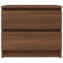 Mesita noche madera contrachapada roble marrón 50x39x43,5 cm de vidaXL, Mesitas de noche - Ref: Foro24-815826, Precio: 48,99 ...