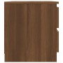 Mesita noche madera contrachapada roble marrón 50x39x43,5 cm de vidaXL, Mesitas de noche - Ref: Foro24-815826, Precio: 48,99 ...