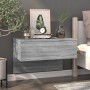 Sonoma Gray Wall Nightstand by vidaXL, Nightstands - Ref: Foro24-816942, Price: 39,62 €, Discount: %