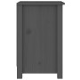 Mesitas de noche 2 uds madera maciza de pino gris 40x35x55 cm de vidaXL, Mesitas de noche - Ref: Foro24-820961, Precio: 106,9...