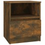 Engineered wood smoked oak bedside table 40x40x50 cm by vidaXL, Nightstands - Ref: Foro24-815816, Price: 39,55 €, Discount: %