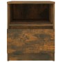 Engineered wood smoked oak bedside table 40x40x50 cm by vidaXL, Nightstands - Ref: Foro24-815816, Price: 39,55 €, Discount: %