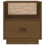 Bedside tables 2 units made of pine wood in honey brown color 40x34x45 cm by vidaXL, Nightstands - Ref: Foro24-818302, Price:...