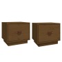 Bedside tables 2 pcs honey brown pine wood 40x34x35 cm by vidaXL, Nightstands - Ref: Foro24-818292, Price: 65,99 €, Discount: %