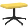 Silla de relajación con reposapiés tela amarillo mostaza de vidaXL, Sillones - Ref: Foro24-327981, Precio: 92,42 €, Descuento: %