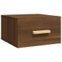 Wall-mounted bedside table in brown oak color, 35x35x20 cm by vidaXL, Nightstands - Ref: Foro24-817577, Price: 26,35 €, Disco...