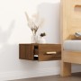 Wall-mounted bedside table in brown oak color, 35x35x20 cm by vidaXL, Nightstands - Ref: Foro24-817577, Price: 26,35 €, Disco...