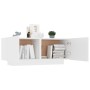 White engineered wood bedside table 100x35x40 cm by vidaXL, Nightstands - Ref: Foro24-3082765, Price: 64,95 €, Discount: %