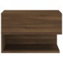 Mesita de noche de pared marrón roble de vidaXL, Mesitas de noche - Ref: Foro24-816950, Precio: 33,07 €, Descuento: %