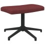 Silla de relajación con reposapiés tela rojo tinto de vidaXL, Sillones - Ref: Foro24-327982, Precio: 89,07 €, Descuento: %