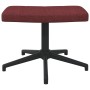 Silla de relajación con reposapiés tela rojo tinto de vidaXL, Sillones - Ref: Foro24-327982, Precio: 89,07 €, Descuento: %