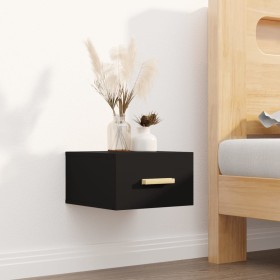 Black wall bedside table 35x35x20 cm by vidaXL, Nightstands - Ref: Foro24-812836, Price: 28,89 €, Discount: %