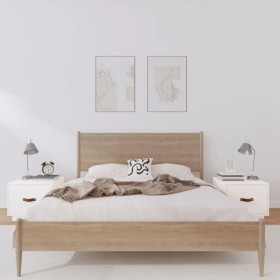 Bedside tables 2 pcs solid white pine wood 40x34x35 cm by vidaXL, Nightstands - Ref: Foro24-818288, Price: 62,99 €, Discount: %