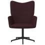 Silla de relajación con taburete de tela morado de vidaXL, Sillones - Ref: Foro24-327984, Precio: 89,07 €, Descuento: %