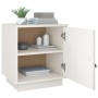 Solid white pine wood bedside table 40x34x45 cm by vidaXL, Nightstands - Ref: Foro24-818277, Price: 42,99 €, Discount: %