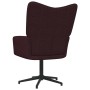 Silla de relajación con taburete de tela morado de vidaXL, Sillones - Ref: Foro24-327984, Precio: 89,07 €, Descuento: %