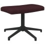 Silla de relajación con taburete de tela morado de vidaXL, Sillones - Ref: Foro24-327984, Precio: 89,07 €, Descuento: %