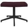 Silla de relajación con taburete de tela morado de vidaXL, Sillones - Ref: Foro24-327984, Precio: 89,07 €, Descuento: %