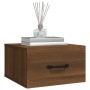 Wall bedside tables 2 pcs oak brown 35x35x20 cm by vidaXL, Nightstands - Ref: Foro24-817584, Price: 57,11 €, Discount: %