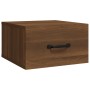 Wall bedside tables 2 pcs oak brown 35x35x20 cm by vidaXL, Nightstands - Ref: Foro24-817584, Price: 57,11 €, Discount: %