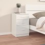 Bedside table made of glossy white plywood, measuring 40x40x63 cm. by vidaXL, Nightstands - Ref: Foro24-808645, Price: 77,34 ...