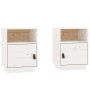 Bedside tables 2 pcs solid white pine wood 40x34x55 cm by vidaXL, Nightstands - Ref: Foro24-818318, Price: 69,21 €, Discount: %