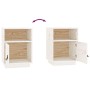 Bedside tables 2 pcs solid white pine wood 40x34x55 cm by vidaXL, Nightstands - Ref: Foro24-818318, Price: 69,21 €, Discount: %