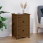 Solid pine wood honey brown bedside table 40x35x61.5 cm by vidaXL, Nightstands - Ref: Foro24-820952, Price: 53,51 €, Discount: %