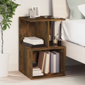 Smoked oak plywood nightstand 35x35x55 cm by vidaXL, Nightstands - Ref: Foro24-815183, Price: 38,41 €, Discount: %