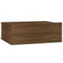 Mesita de noche flotante madera roble marrón 40x30x15 cm de vidaXL, Mesitas de noche - Ref: Foro24-815286, Precio: 30,21 €, D...