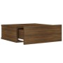 Mesita de noche flotante madera roble marrón 40x30x15 cm de vidaXL, Mesitas de noche - Ref: Foro24-815286, Precio: 30,21 €, D...