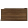 Mesita de noche flotante madera roble marrón 40x30x15 cm de vidaXL, Mesitas de noche - Ref: Foro24-815286, Precio: 30,21 €, D...