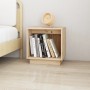 Mesita de noche de madera maciza de pino 40x30x40 cm de vidaXL, Mesitas de noche - Ref: Foro24-813335, Precio: 29,37 €, Descu...