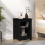 Mesita de noche madera maciza de pino negro 40x35x55 cm de vidaXL, Mesitas de noche - Ref: Foro24-820964, Precio: 39,74 €, De...