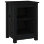 Mesita de noche madera maciza de pino negro 40x35x55 cm de vidaXL, Mesitas de noche - Ref: Foro24-820964, Precio: 39,74 €, De...