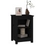 Mesita de noche madera maciza de pino negro 40x35x55 cm de vidaXL, Mesitas de noche - Ref: Foro24-820964, Precio: 39,74 €, De...