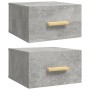 Wall bedside tables 2 pcs concrete gray color 35x35x20 cm by vidaXL, Nightstands - Ref: Foro24-812843, Price: 32,27 €, Discou...