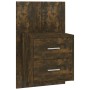 Smoked oak wall bedside table by vidaXL, Nightstands - Ref: Foro24-816958, Price: 34,87 €, Discount: %