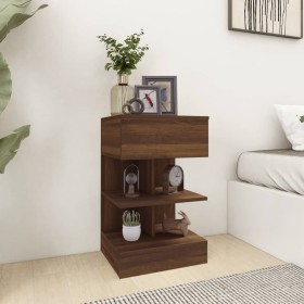 Oak brown plywood bedside table 40x35x65 cm by vidaXL, Nightstands - Ref: Foro24-816045, Price: 58,20 €, Discount: %