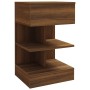 Oak brown plywood bedside table 40x35x65 cm by vidaXL, Nightstands - Ref: Foro24-816045, Price: 54,99 €, Discount: %