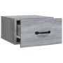 Mesitas de noche de pared 2 uds color gris Sonoma 35x35x20 cm de vidaXL, Mesitas de noche - Ref: Foro24-817582, Precio: 41,44...