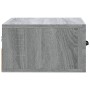 Mesitas de noche de pared 2 uds color gris Sonoma 35x35x20 cm de vidaXL, Mesitas de noche - Ref: Foro24-817582, Precio: 41,44...