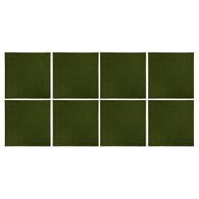 Kunstrasenfliesen 8 Einheiten Gummi 50x50x2,5 cm von vidaXL, Künstliche Flora - Ref: Foro24-316173, Preis: 106,99 €, Rabatt: %