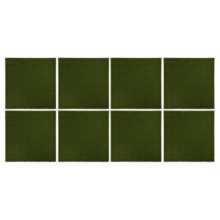 Kunstrasenfliesen 8 Einheiten Gummi 50x50x2,5 cm von vidaXL, Künstliche Flora - Ref: Foro24-316173, Preis: 106,99 €, Rabatt: %