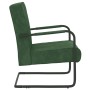 Silla voladiza de terciopelo verde oscuro de vidaXL, Sillones - Ref: Foro24-325726, Precio: 144,45 €, Descuento: %