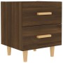 Brown oak bedside table 40x35x47.5 cm by vidaXL, Nightstands - Ref: Foro24-817289, Price: 43,37 €, Discount: %