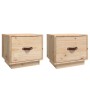 Bedside tables 2 pcs solid pine wood 40x34x35 cm by vidaXL, Nightstands - Ref: Foro24-818286, Price: 70,99 €, Discount: %