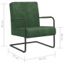 Silla voladiza de terciopelo verde oscuro de vidaXL, Sillones - Ref: Foro24-325726, Precio: 144,45 €, Descuento: %