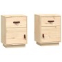 Bedside tables 2 pcs solid pine wood 40x34x55 cm by vidaXL, Nightstands - Ref: Foro24-818306, Price: 94,14 €, Discount: %