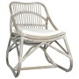 Silla de ratán lino gris de vidaXL, Sillones - Ref: Foro24-325482, Precio: 133,85 €, Descuento: %